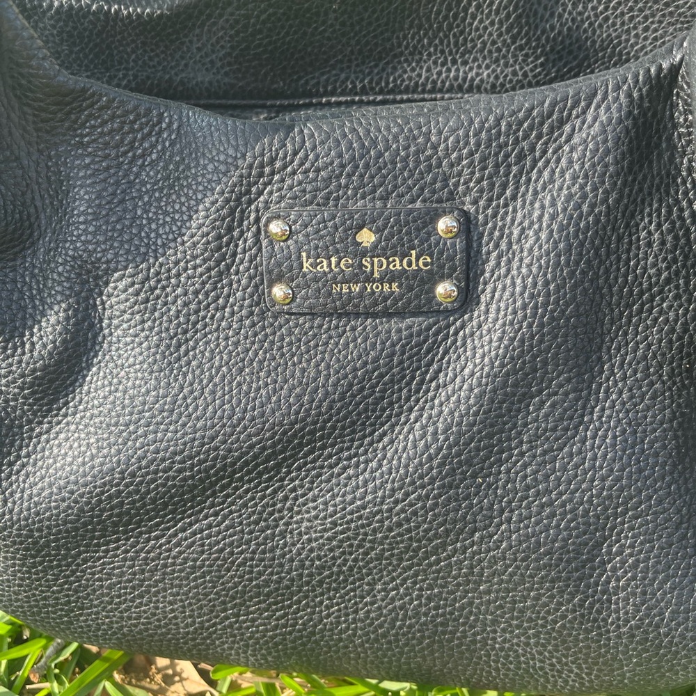 Kate Spade Large Walker Park Black Pebbled Leather. EUC - Picture 2 of 11